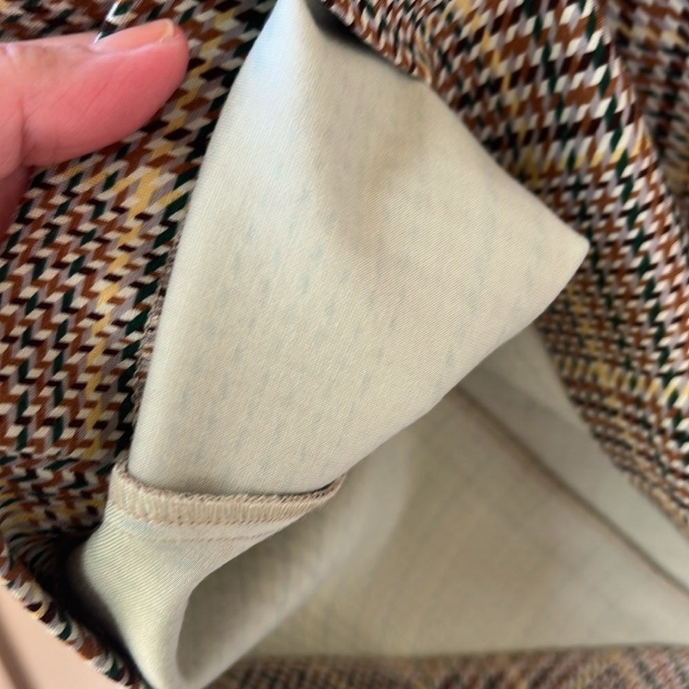 Cabi New no Tag Pastime Houndstooth Plaid Pull-on Skirt Stretch Academia Sz M - Picture 7 of 8